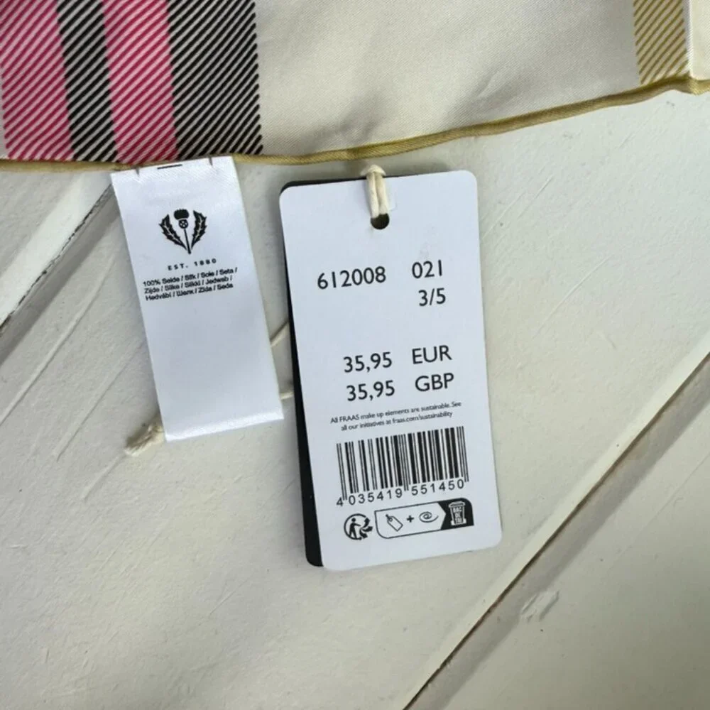 BNWT - Neckerchief with FRAAS Plaid made of pure silk - minor defect - Picture 3 of 5
